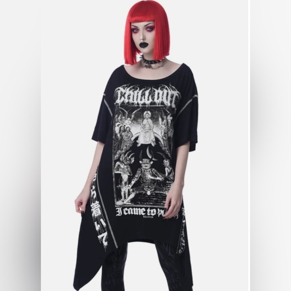 Killstar Tops - Killstar Chill Out Hanky Panky Top